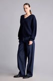 Yüksek Bel Barrel Fit Jean Pantolon
