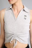 DeFacto Pamuklu NBA Brooklyn Nets Fıtted Polo Yaka Ribana Kolsuz Tişört G9464AX26SMGR421