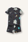 DeFacto %100 Pamuk Desenli 2'li Antrasit Pijama Takımı Erkek Bebek H8216A526HSAR148