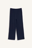 NBA Brooklyn Nets Lisanslı Wıde Leg Cepli Geniş Paça Standart Boy Kırışık Dokulu Kumaş İndigo Pantolon