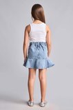 Mavi Mini Jean Etek Kız Çocuk
