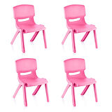 Fiore 4'Lü Set Küçük Şirin Çocuk Sandalyesi Pembe