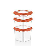 3'Lü Set Loxo Sızdırmaz Saklama Kabı 700 -1000-1500 ML