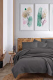 Ecocel Pike Örtü Çift Kişilik 200x230cm Karde Antrasit  