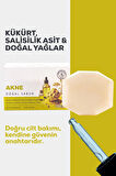 4'lü Erkek Bakım Sabun Seti - Parfümlü Sabun, Akne Sabunu, Zeytin Yapraklı Duş & Masaj Sabunu, Maske Sabunu