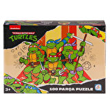 NK0050 Ninja Kaplumbağalar 100 Parça Puzzle -Laçokids