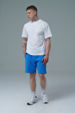 George Phoenix Daily Core - Mavi Rahat Kesim Pamuklu Erkek Spor Şortu