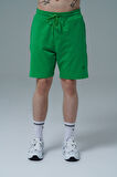 George Phoenix Daily Core - Yeşil Rahat Kesim Pamuklu Erkek Spor Şortu
