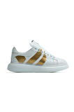 OLD LONDON Beyaz Gold Unisex Sneakers Spor Ayakkabı