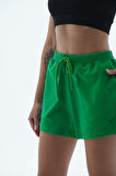 George Phoenix Daily Core - Yeşil Rahat Kesim Pamuklu Kadın Spor Şortu