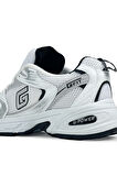 GOLDEN CARIO Beyaz Siyah Unisex Sneakers Spor Ayakkabı