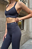 Prime FIT - Füme Yüksek Bel Seamless Push-Up Toparlayıcı Tayt