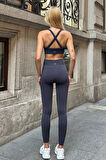 Prime FIT - Füme Yüksek Bel Seamless Push-Up Toparlayıcı Tayt