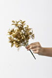 Yapay Limon Yaprağı Demeti Gold 30 Cm 7 Dal(Uv)