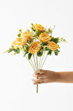 Yapay Gül Demeti 9 Dallı Sarı