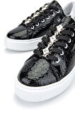 Tamer Tanca Kadın Hakiki Deri Siyah Sneakers & Spor Ayakkabı 1037 1367 BN AYK Y24 SIYAH