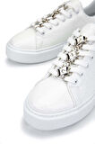 Tamer Tanca Kadın Hakiki Deri Beyaz Sneakers & Spor Ayakkabı 1037 1367 BN AYK Y24 BEYAZ