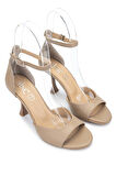 Tamer Tanca Kadın Hakiki Deri Camel Topuklu Sandalet 33 0528 BN SNDLT Y24 CAMEL DR