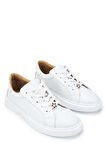 Tamer Tanca Kadın Hakiki Deri Beyaz Sneakers & Spor Ayakkabı 33 1200 BN AYK Y24 BEYAZ DR
