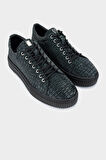 Valmenti Erkek Yeşil Hakiki Deri Sneakers & Spor Ayakkabı 352 19299 ERK AYK SK23/24