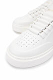 Barracuda Kadın Hakiki Deri Beyaz/Beyaz Sneakers & Spor Ayakkabı 511 BD1415A BN AYK Y24 WHITE/WHITE