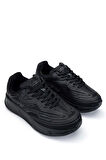 Fessura Kadın Tekstil Siyah Sneakers & Spor Ayakkabı 1001 REX001 BN AYK Y24 BLACK/BLACK