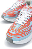 Fessura Kadın Tekstil Mavi/Mercan Sneakers & Spor Ayakkabı 1001 REX001 BN AYK Y24 WATER/CORAL