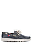 Tamer Tanca Erkek Hakiki Deri Lacivert/Yeşil Casual Ayakkabı 496 B3495 ERK AYK Y24 NAVY/GREEN