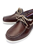 Tamer Tanca Erkek Hakiki Deri Kahverengi/Beyaz Casual Ayakkabı 496 B3620 ERK AYK Y24 BROWN/WHITE