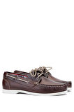 Tamer Tanca Erkek Hakiki Deri Kahverengi/Beyaz Casual Ayakkabı 496 B3620 ERK AYK Y24 BROWN/WHITE