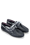 Tamer Tanca Erkek Hakiki Deri Lacivert/Beyaz Casual Ayakkabı 496 B3620 ERK AYK Y24 NAVY/WHITE
