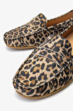 Valmenti Laisa Kadın leopar Hakiki Deri Loafer Ayakkabı 540 1250 BN AYK Y24