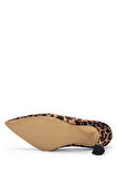 Tamer Tanca Kadın Vegan Leopar Stiletto Ayakkabı 909 9000 BN AYK SK23/24 LEOPAR