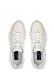 Tamer Tanca Erkek Hakiki Deri Kırık Beyaz Sneakers & Spor Ayakkabı 285 T3246 ERK AYK Y22 K.BEYAZ