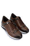 Tamer Tanca Erkek Hakiki Deri Kahverengi Sneakers & Spor Ayakkabı 693 1480 ERK AYK SK19-20 KAHVE DR/KAHVE CRC