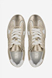 Valmenti Kadın Hakiki Deri Gold Sneakers & Spor Ayakkabı 1044 1000-V BN AYK Y24 GOLD