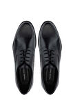 Tamer Tanca Erkek Hakiki Deri Siyah Deri Klasik Ayakkabı 183 40002 ERK AYK Y24 SIYAH DR