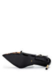 Tamer Tanca Kadın Vegan Siyah/Leopar Stiletto 1007 9028 BN SNDLT Y24 SIYAH/LEOPAR