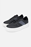 Valmenti Javier Erkek Siyah deri / Siyah kumaş Sneakers & Spor Ayakkabı 933 ELROY ERK AYK Y24
