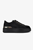 Valmenti Kadın Hakiki Deri Siyah Sneakers & Spor Ayakkabı 352 938-1 BN AYK SK24-25 SIYAH