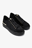 Valmenti Kadın Hakiki Deri Siyah Sneakers & Spor Ayakkabı 352 938-1 BN AYK SK24-25 SIYAH