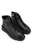Tamer Tanca Erkek Hakiki Deri Siyah Casual Bot 352 21561 ERK BOT SK24-25 SIYAH NAPPA