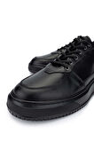 Tamer Tanca Erkek Hakiki Deri Siyah Sneakers & Spor Ayakkabı 352 21327 ERK AYK SK24-25 SIYAH NAPPA