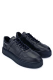 Tamer Tanca Erkek Hakiki Deri Lacivert Sneakers & Spor Ayakkabı 352 21241 ERK AYK SK24-25 LACI FLTR/LACI NP