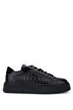 Tamer Tanca Erkek Hakiki Deri Siyah Sneakers & Spor Ayakkabı 352 21224 ERK AYK SK24-25 SIYAH