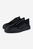 Valmenti Erkek Hakiki Deri Siyah Sneakers & Spor Ayakkabı 352 21188 ERK AYK SK24-25 SIYAH