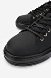 Valmenti Erkek Hakiki Deri Siyah Sneakers & Spor Ayakkabı 352 21223 ERK AYK SK24-25 SIYAH MAT