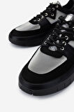 Valmenti Erkek Hakiki Deri Siyah Sneakers & Spor Ayakkabı 352 21271 ERK AYK SK24-25 SIYAH/GRI