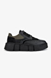 Valmenti Erkek Hakiki Deri Siyah Sneakers & Spor Ayakkabı 352 21273 ERK AYK SK24-25 SIYAH
