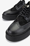 Valmenti Erkek Hakiki Deri Siyah Sneakers & Spor Ayakkabı 352 21273 ERK AYK SK24-25 SIYAH